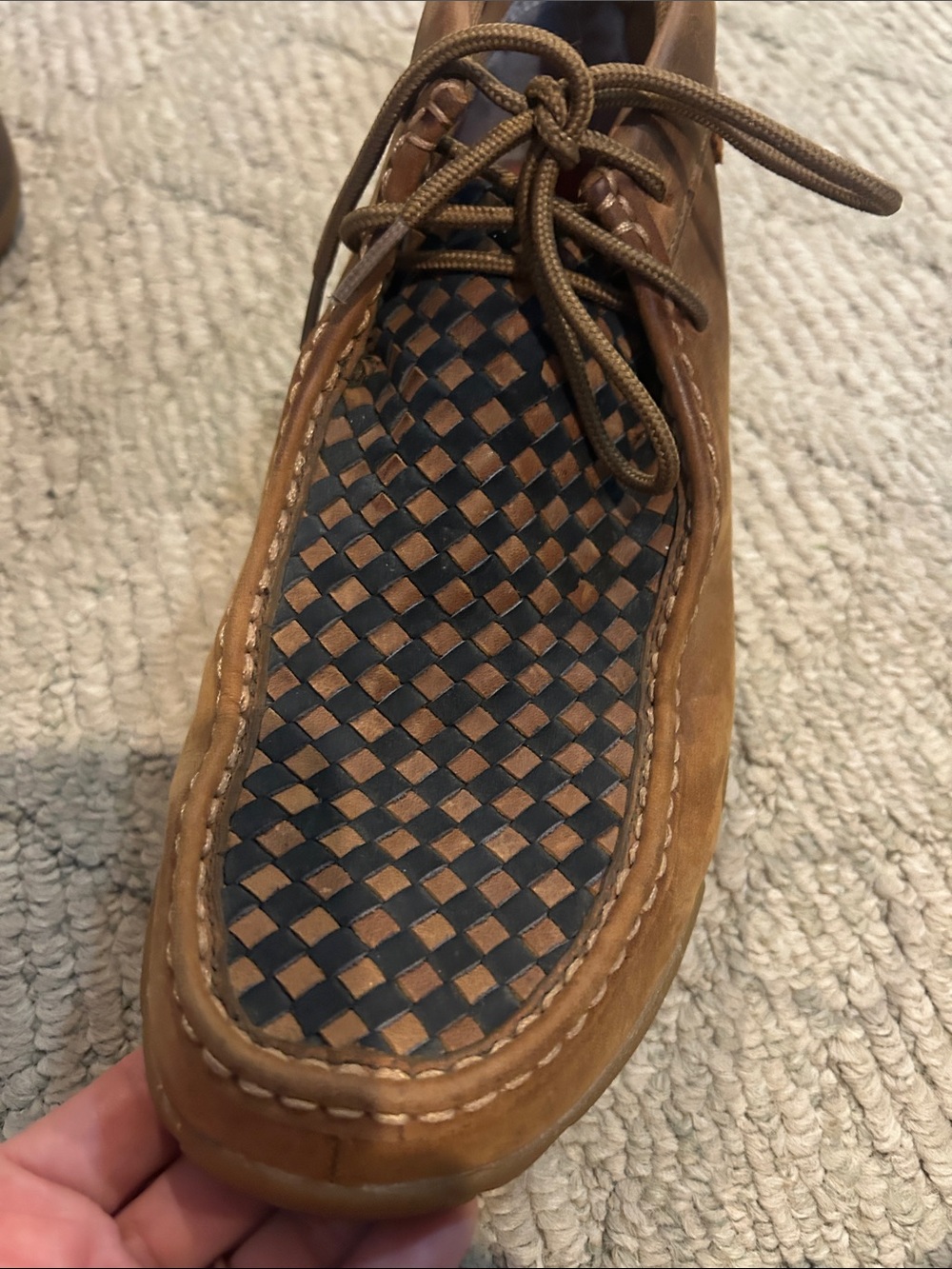 Twisted X Men's Driving Moccasin in Brown and Black - Picture 6 of 16
